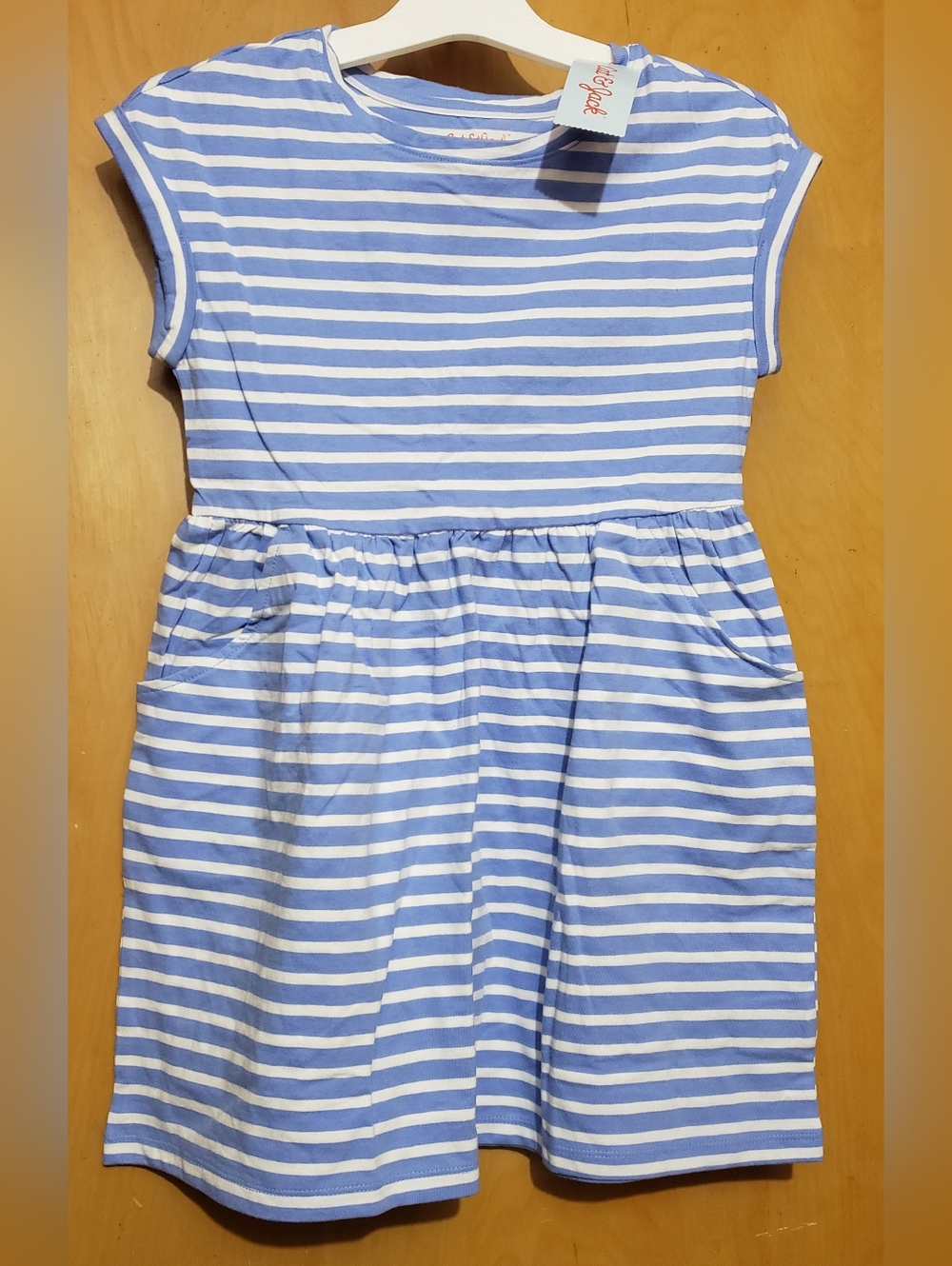 Cat & Jack Blue and White Striped Dress